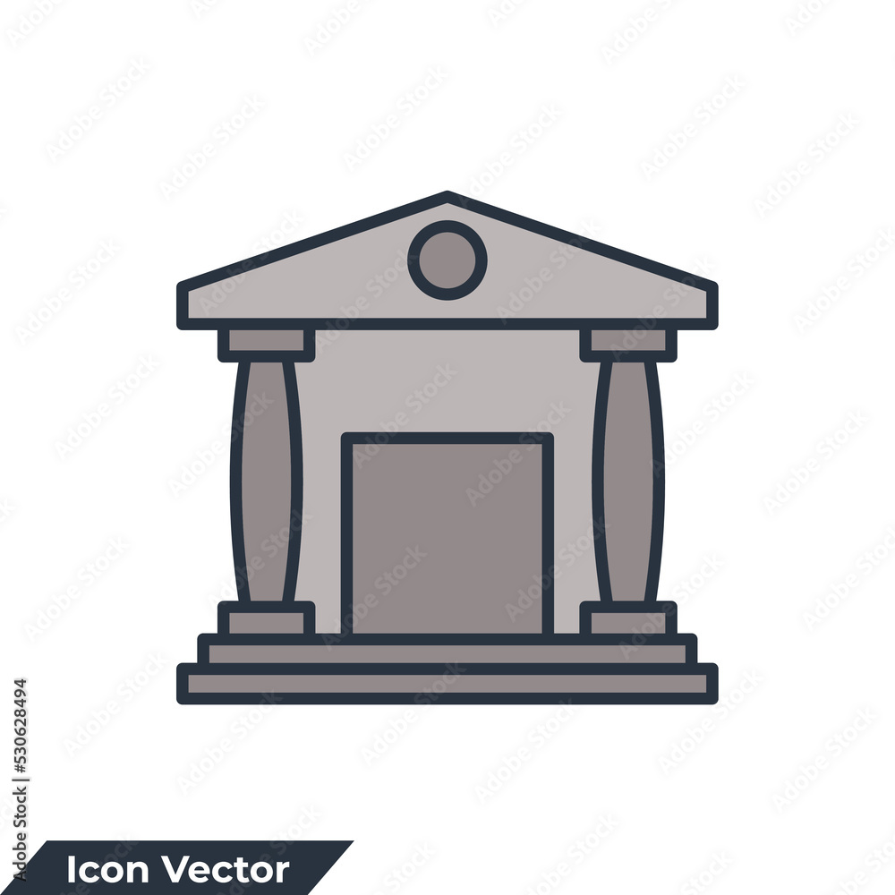bank building icon logo vector illustration. bank symbol template for graphic and web design collection bank building icon logo vector illustration. bank symbol template for graphic and web design collection