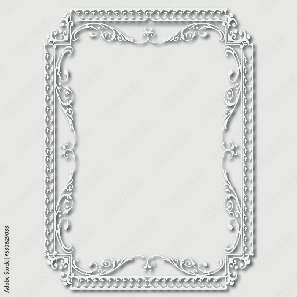 Frame, in the style of an ornament, Vector illustration eps 10, Art. Frame, in the style of an ornament, Vector illustration eps 10, Art.