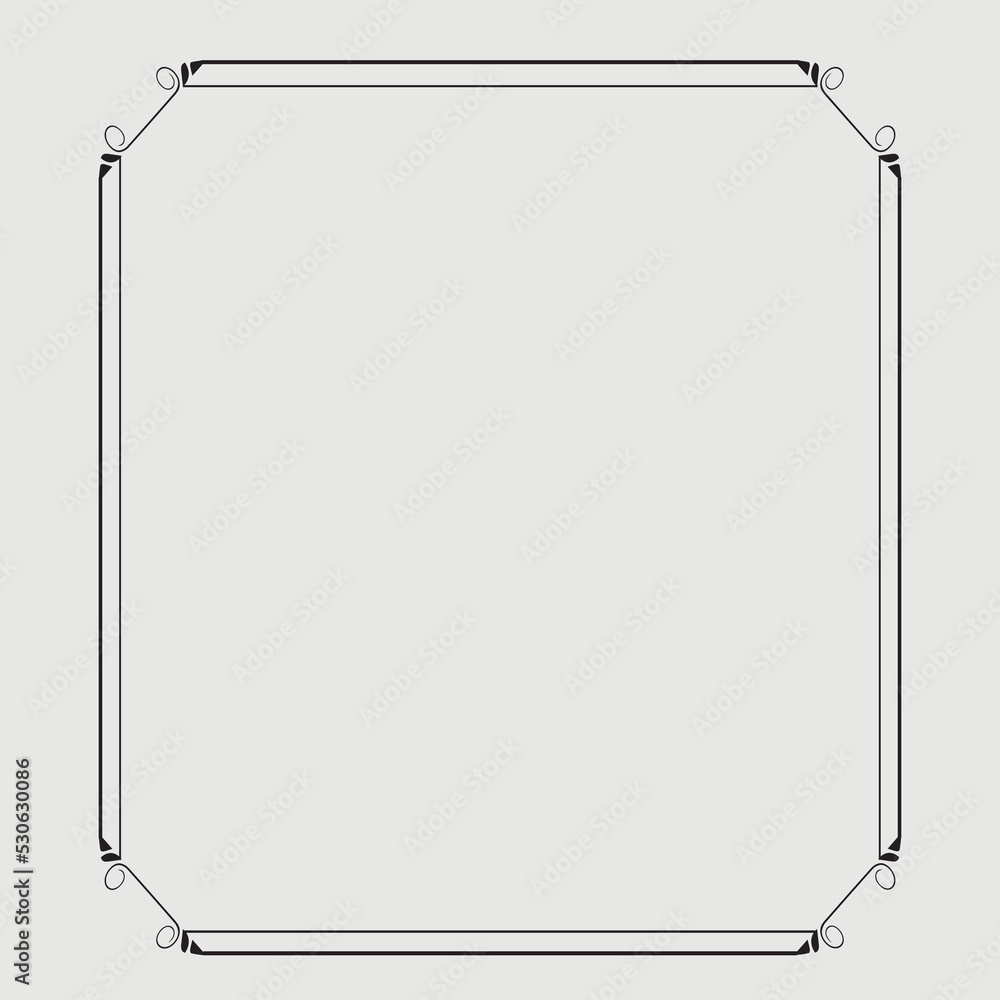 Frame, in the style of an ornament, Vector illustration eps 10, Art. Frame, in the style of an ornament, Vector illustration eps 10, Art.