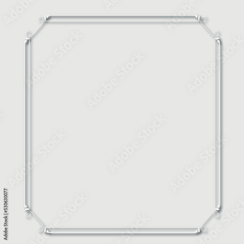 Frame, in the style of an ornament, Vector illustration eps 10, Art.