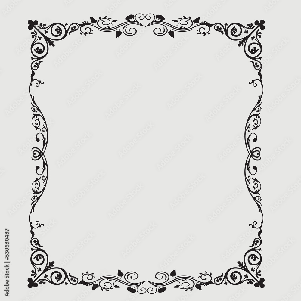Frame, in the style of an ornament, Vector illustration eps 10, Art. Frame, in the style of an ornament, Vector illustration eps 10, Art.