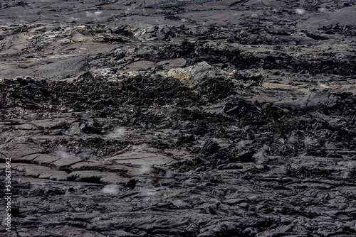 Black lava field