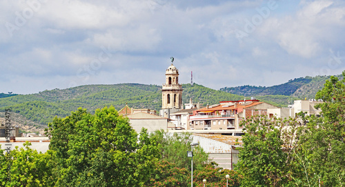 Panorámica de El Vendrell, Tarragona, Bajo Penedés, Penedés, Catalunya, España, Europa 