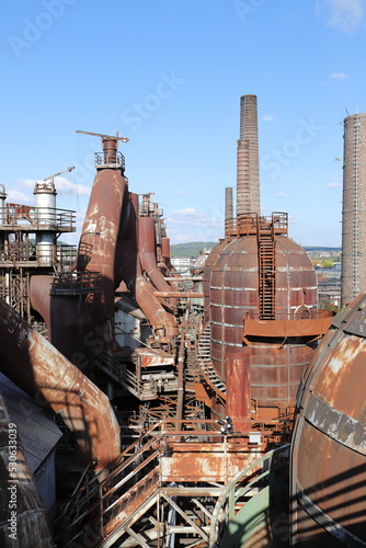 World Heritage Site Völklingen Ironworks in Saarland on 09/11/2022