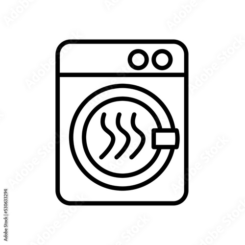 Tumble dryer - vector icon