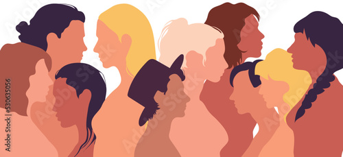 Multicultural social network community for women of diverse cultures. Multicultural communication group for women of diverse cultures. Racial equality, friendship, and communication.