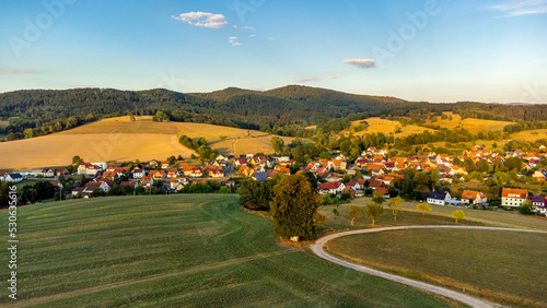 Sp  tsommerwanderung durch die sch  ne Natur von Schmalkalden - Th  ringen - Deutschland