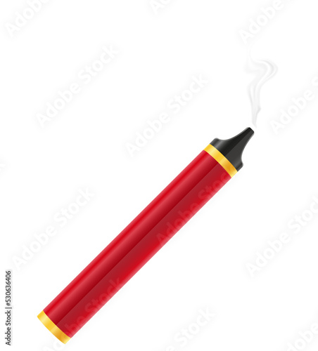 electronic cigarette device smoke vaporizer vector illustration