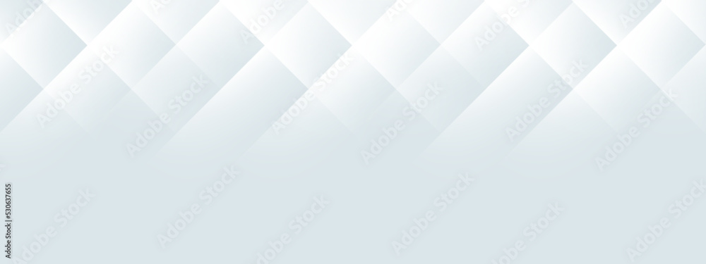 Fototapeta premium Abstract White geometric background vector design
