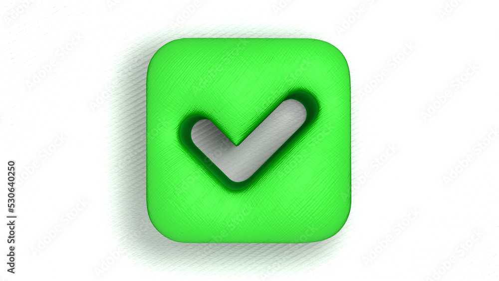 green check mark button icon 3d illustration rendering green check mark button icon 3d illustration rendering