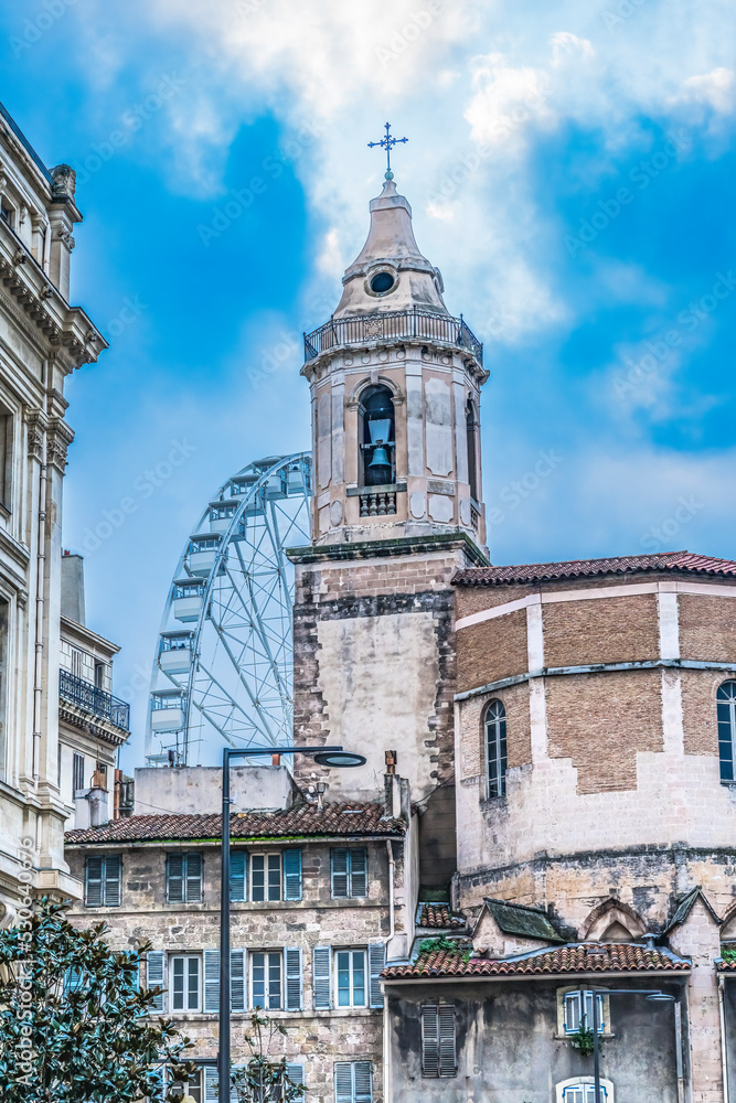 Saint Ferreol Church Ferris Wheel Marseille France