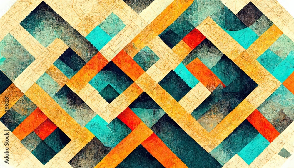 Fototapeta premium Abstract background decoration 3D modern texture background