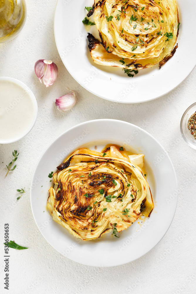 Roasted cabbage steaks Roasted cabbage steaks