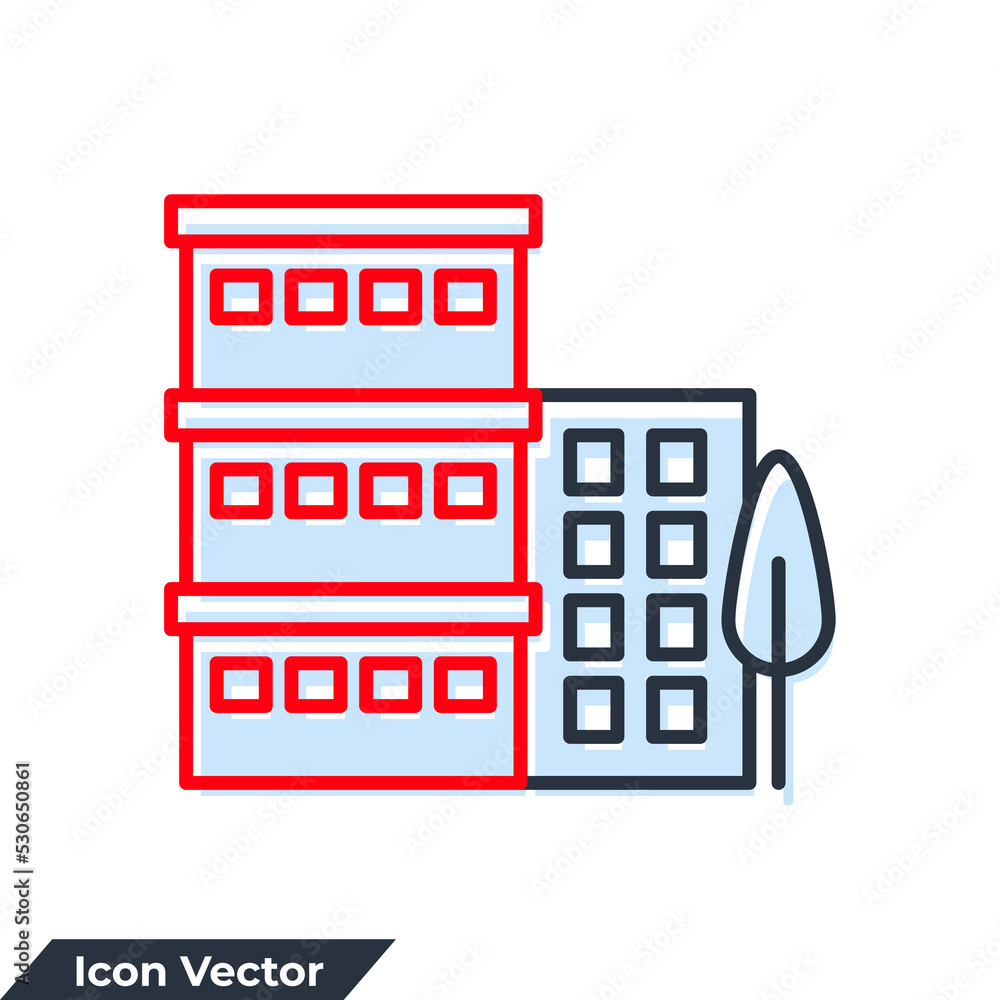 condo building icon logo vector illustration. Architecture building symbol template for graphic and web design collection condo building icon logo vector illustration. Architecture building symbol template for graphic and web design collection