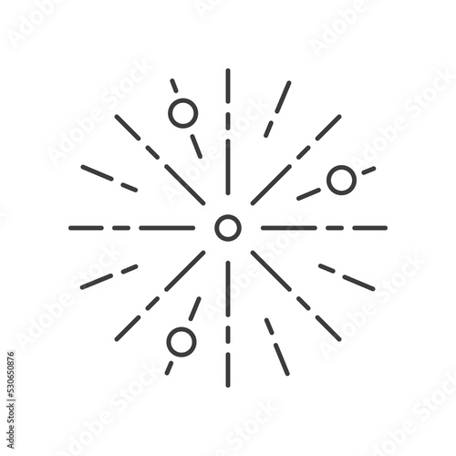 Big Bang concept line icon. Simple element illustration. Big Bang concept outline symbol design from space set. Can be used for web and mobile on white background