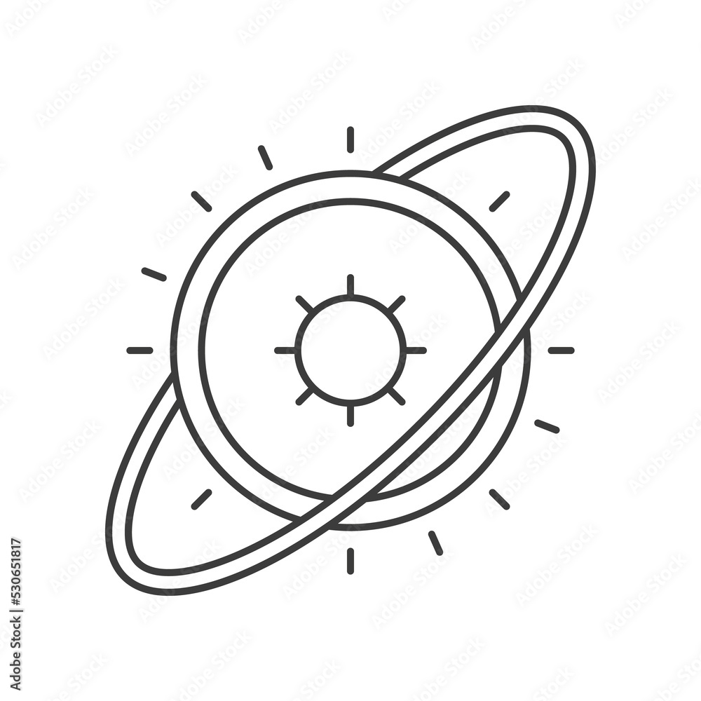 Obraz premium Supernova concept line icon. Simple element illustration. Supernova concept outline symbol design from space set. Can be used for web and mobile on white background