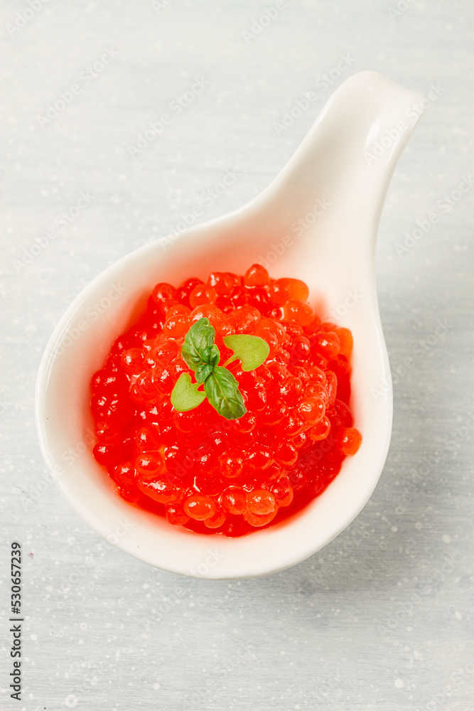 Red caviar, imitation, on a light background, close-up, no people, Red caviar, imitation, on a light background, close-up, no people,