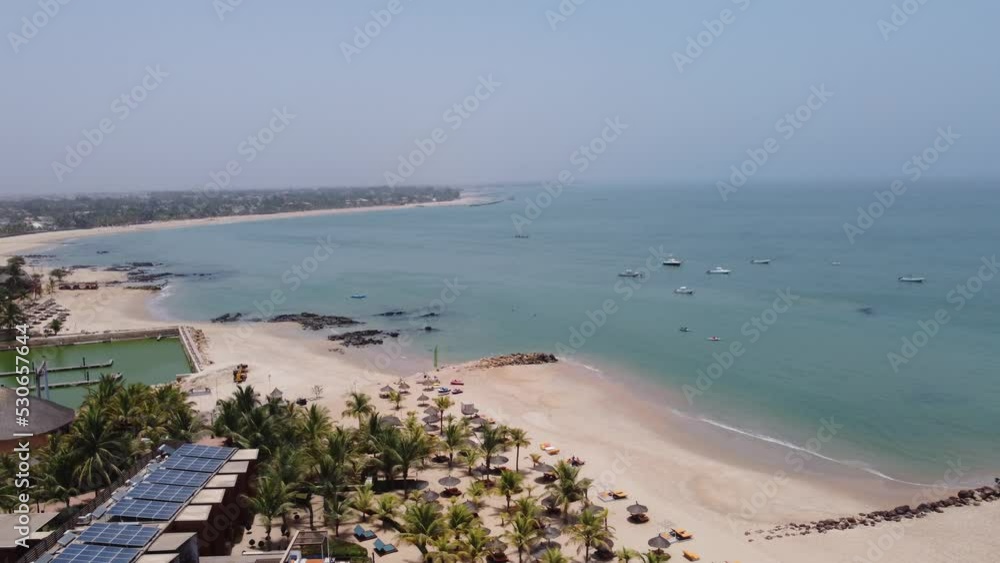 Senegal beach - African beach 4 - Plage Senegalaise - Saly Portudal, Mbour - Taken with drone Senegal beach - African beach 4 - Plage Senegalaise - Saly Portudal, Mbour - Taken with drone
