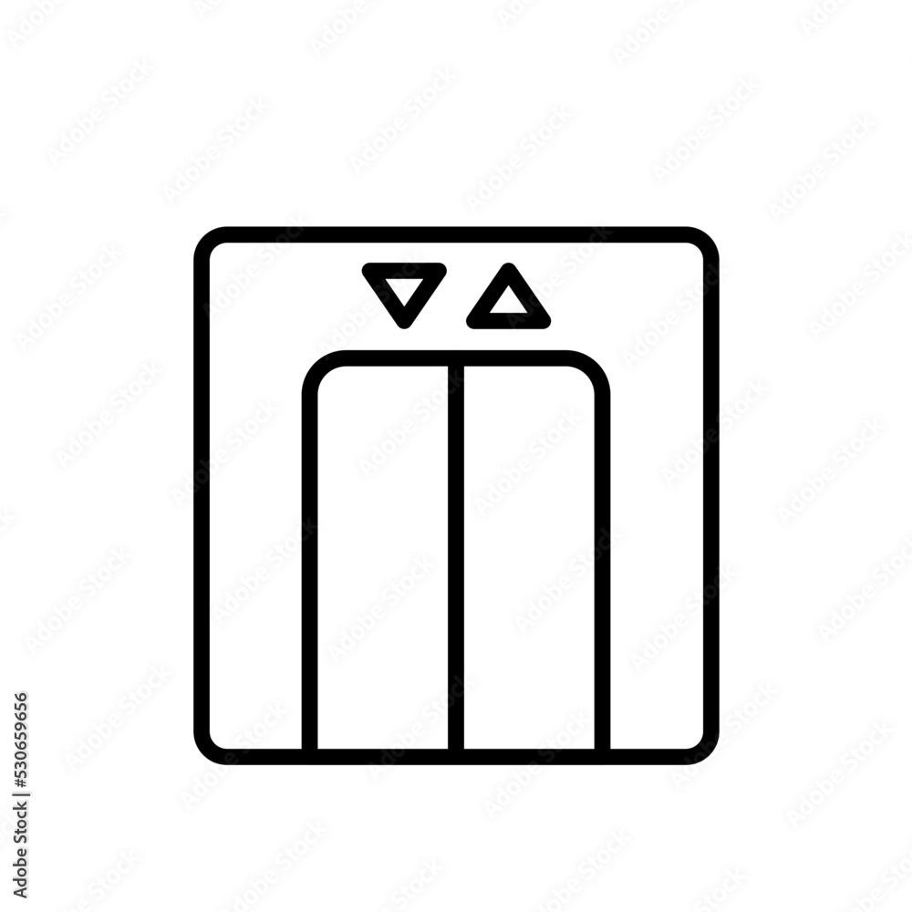elevator, lift - pictogram, vector icon elevator, lift - pictogram, vector icon