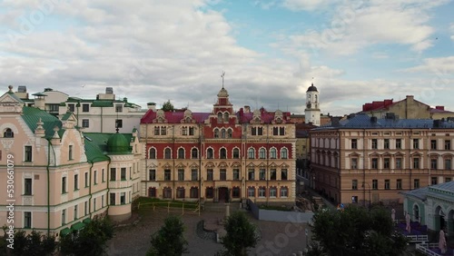 Vyborg, Old town hall square,  House of Wolf, Former Town Hall