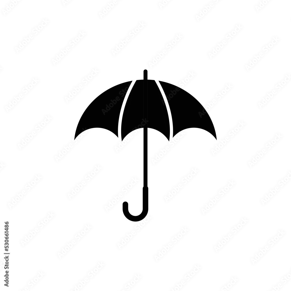Umbrella icon vector isolated on white background Umbrella icon vector isolated on white background