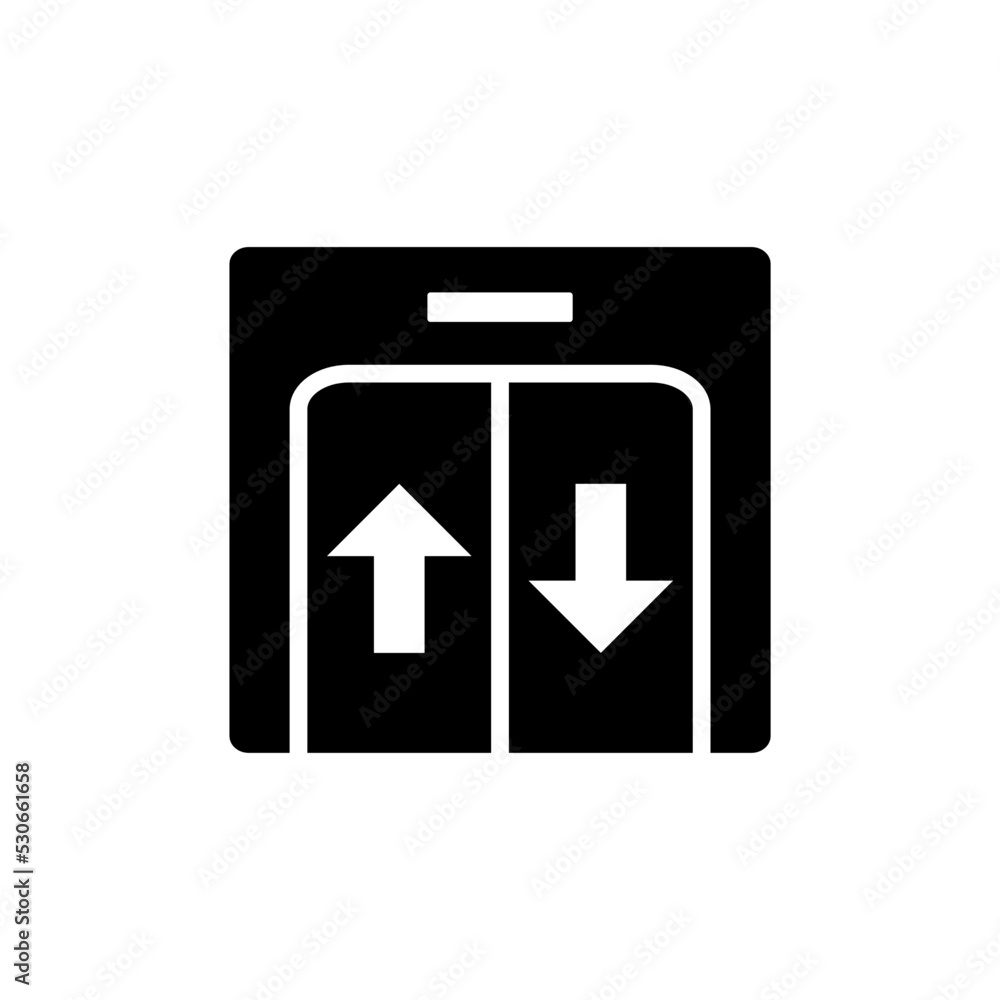 elevator, lift - pictogram, vector icon elevator, lift - pictogram, vector icon