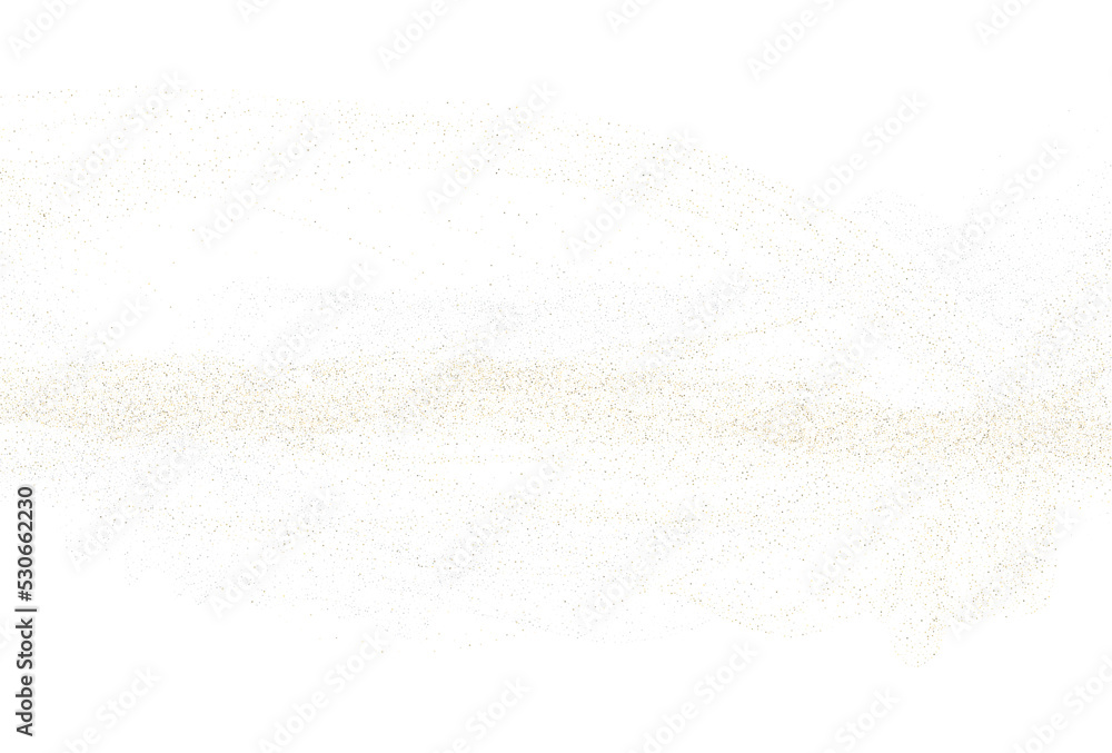 Light silver gold dust. Vector