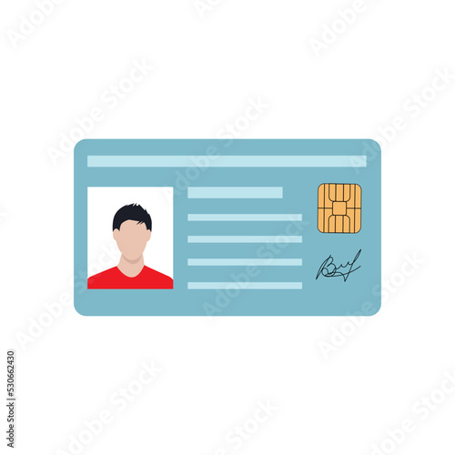 Obraz na płótnie ID card, driver's license, identity card or access card. Vector illustration w salonie