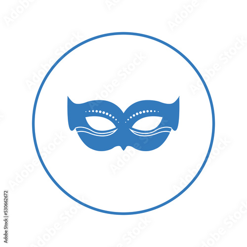 Carnival costume eye mask icon | Circle version icon |