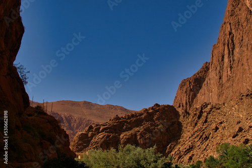 Todra gorge in Morocco  red rocks in Morocco  exploring the gorge  beautiful Moroccan landscape