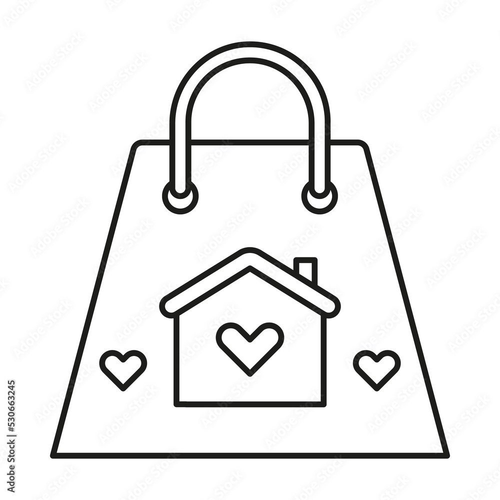 Shopping Bag concept line icon. Simple element illustration. Washing Dirty T-shirt concept outline symbol design from family set. Can be used for web and mobile on white background Shopping Bag concept line icon. Simple element illustration. Washing Dirty T-shirt concept outline symbol design from family set. Can be used for web and mobile on white background