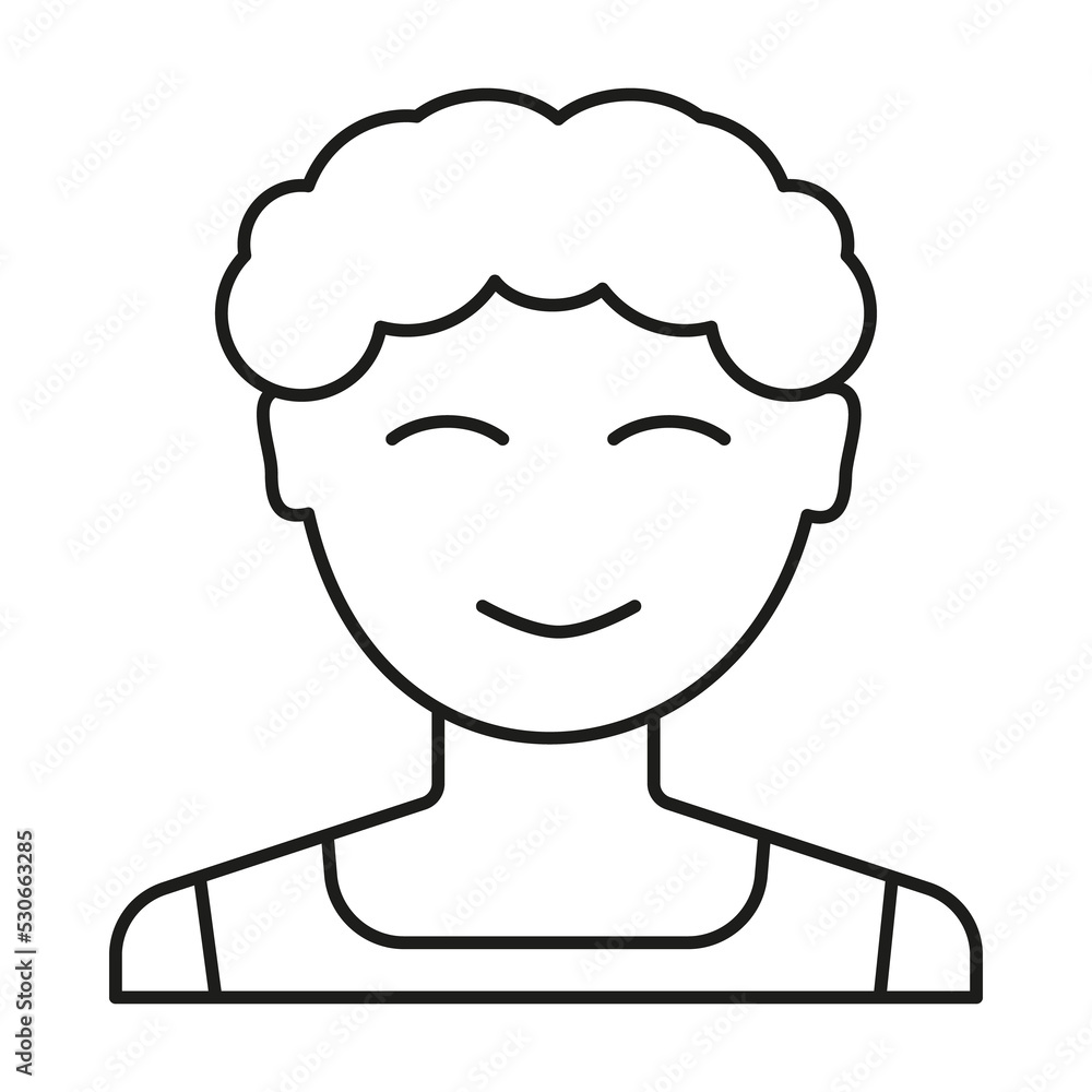 Son, child concept line icon. Simple element illustration. Son, child concept outline symbol design from family set. Can be used for web and mobile on white background Son, child concept line icon. Simple element illustration. Son, child concept outline symbol design from family set. Can be used for web and mobile on white background