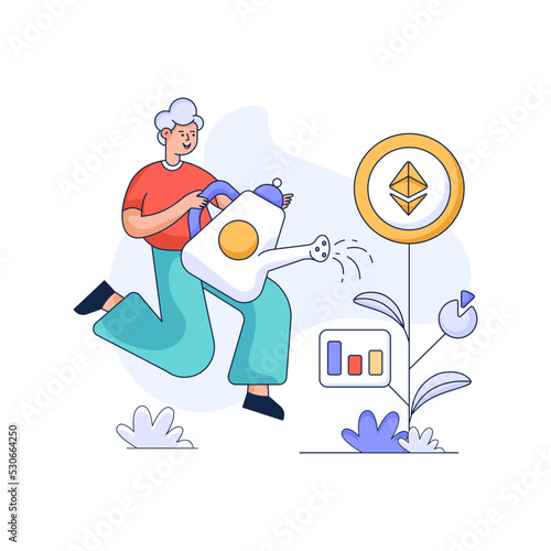 Premium flat illustration of task list 