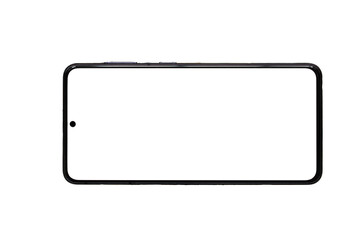 transparent smartphone screen  on  transparent background
