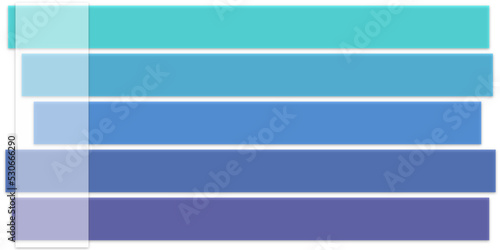 bande colorate in blu azzurro orizzontali e verticali - illustrazione su sfondo trasparente photo