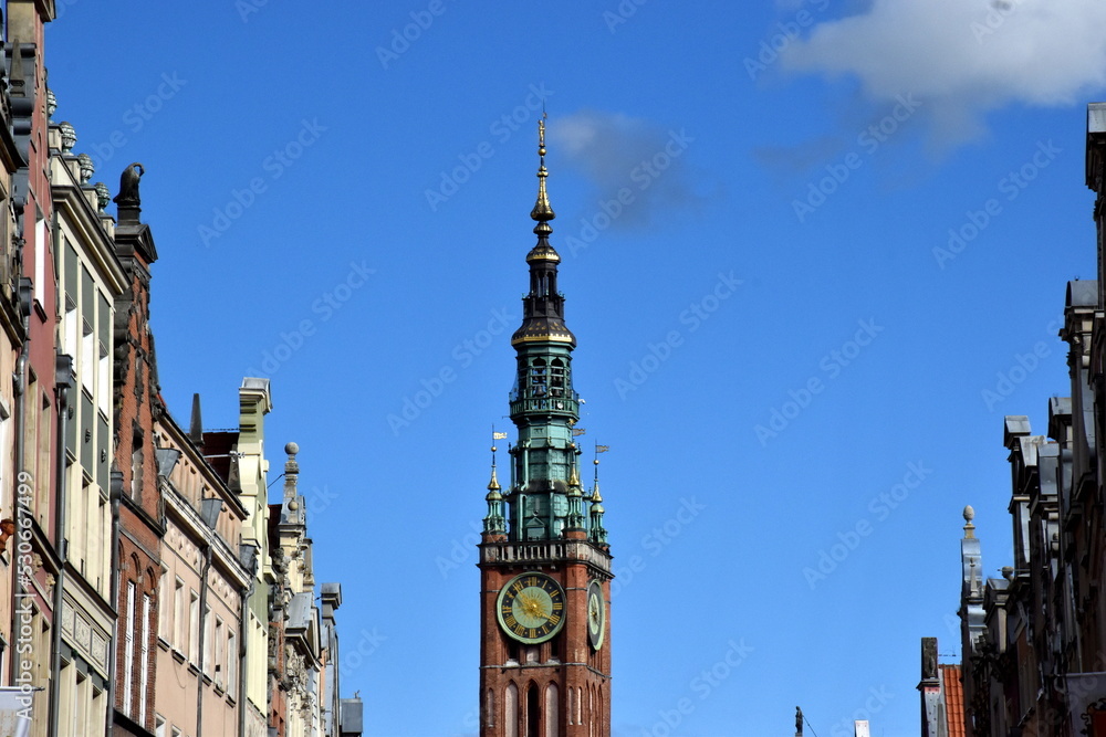 Turm des Rathauses in Danzig