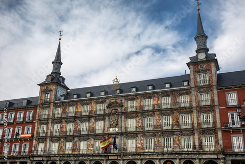 Plaza Mayor or Main Square, a central plaza in the city of Madrid, Spain