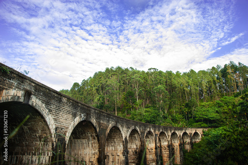 Nine arch bridge in Elle Sri Lanka 