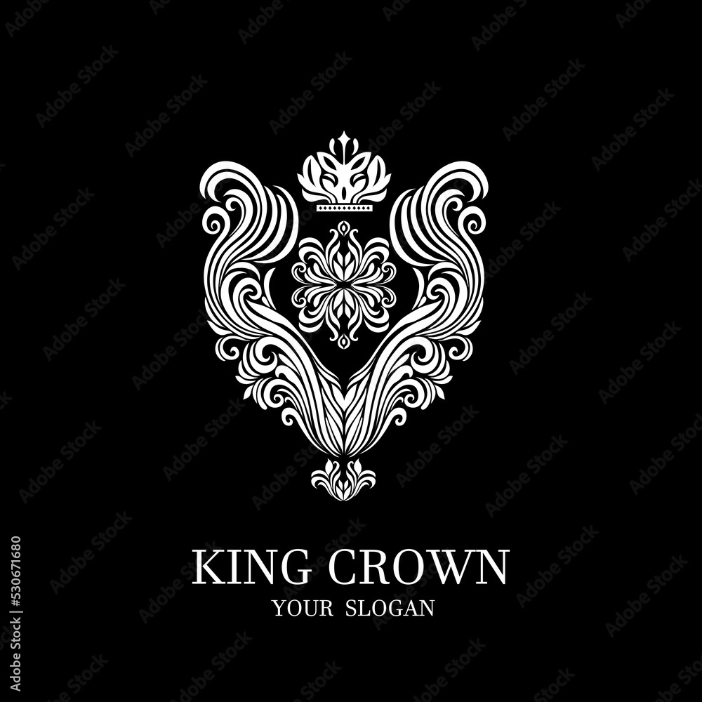 Fototapeta premium Oriental vector damask patterns for greeting cards and wedding invitations. 