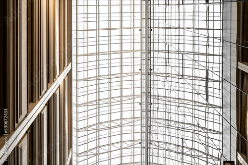 Wallpaper Mural glass ceiling from inside the building Torontodigital.ca