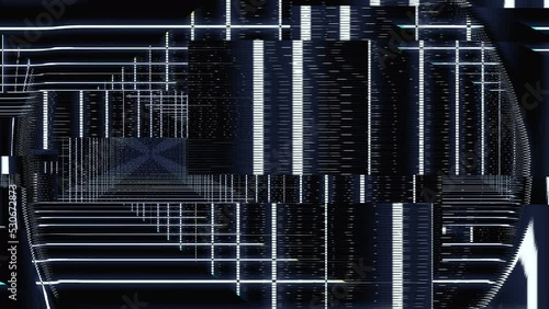 Digital Geometrical Errors Data Code Noise Background