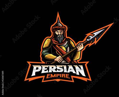 Persian empire mascot logo design