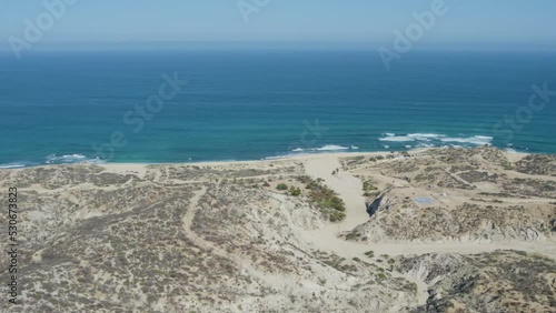 drone shots in the desert of Baja California, Mexico