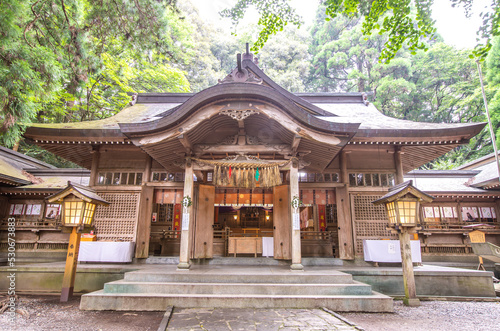 宮崎県 高千穂神社の風景 