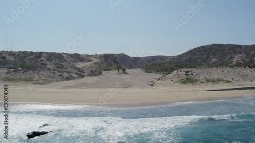 drone shots in the desert of Baja California, Mexico