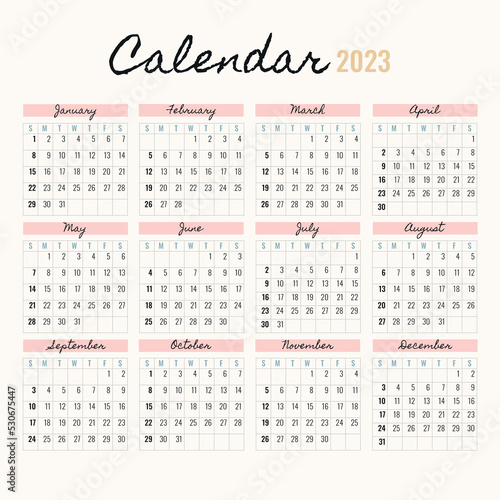 Calendario 2023