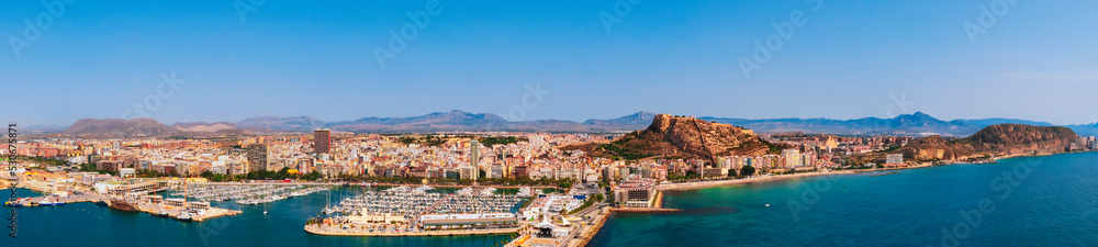 Aerial view of Alicante Costa Blanca Spain