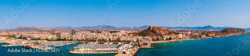 Aerial view of Alicante Costa Blanca Spain © espiegle