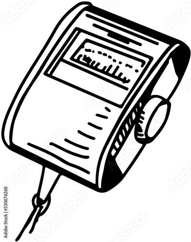 old photographic and cine equipment exposure meter in vector