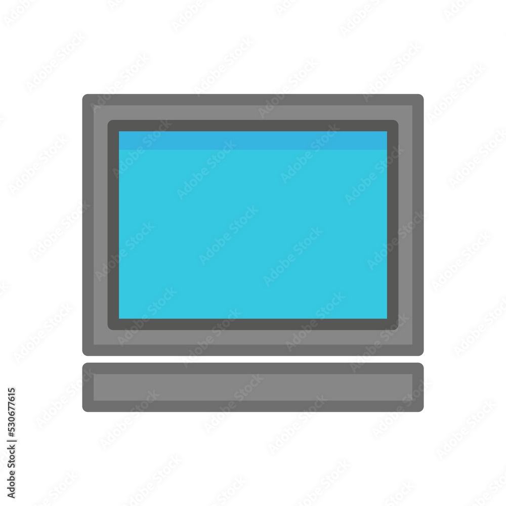 computer icon. Modern technology device screen. Flat pc symbol. Vector illustration. stock image. computer icon. Modern technology device screen. Flat pc symbol. Vector illustration. stock image.